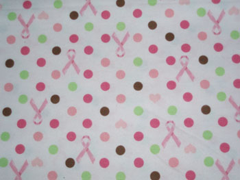Pink Ribbon Polka Dots
